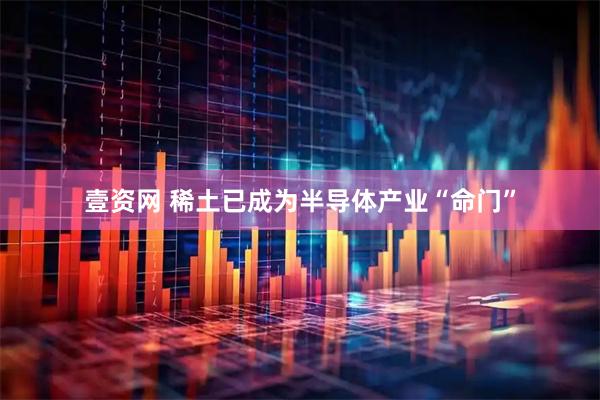 壹资网 稀土已成为半导体产业“命门”